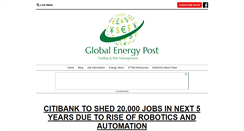 Desktop Screenshot of globalenergypost.com
